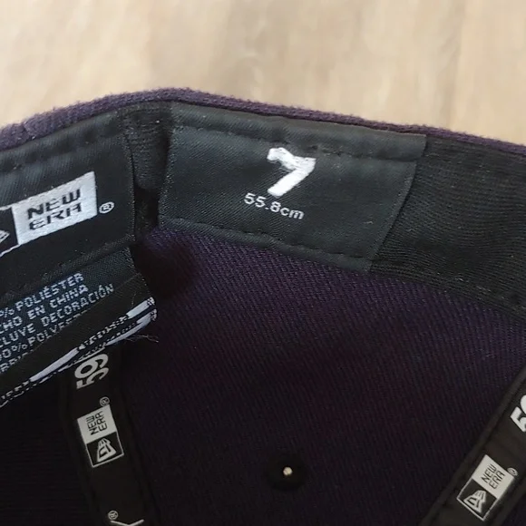 New Era 59Fifty On Field MLB Boston Red Sox Fitted Cap Hat Navy Blue Size 7 - Picture 9 of 9